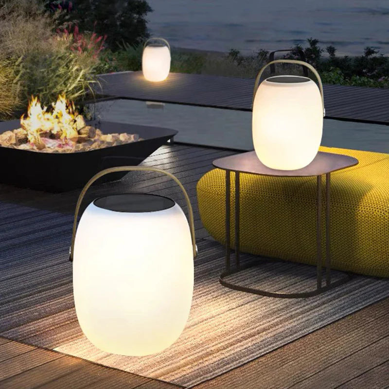 Przenośna Dekoracyjna Lampa LED Koszyk Solarny