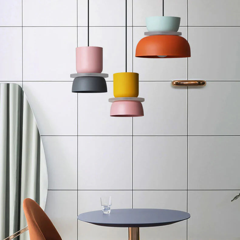 Nordycka kolorowa lampa wisząca