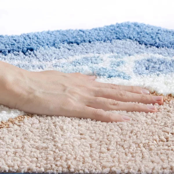 Antypoślizgowa Mata Łazienkowa Ocean Waves