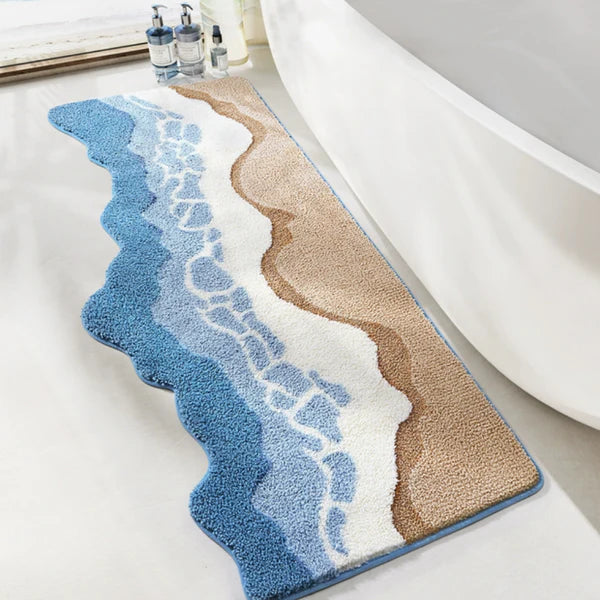 Antypoślizgowa Mata Łazienkowa Ocean Waves