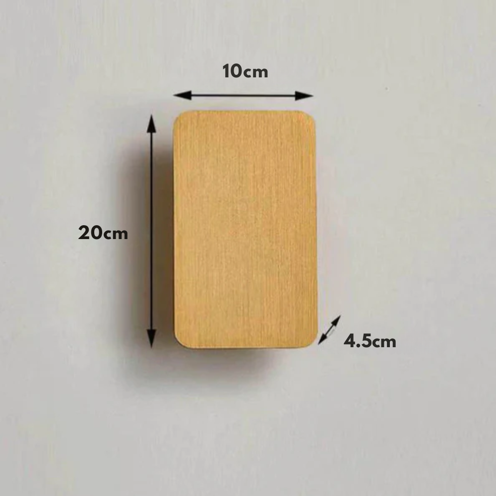 Nordyczna minimalistyczna prostokątna lampa ścienna LED z aluminium