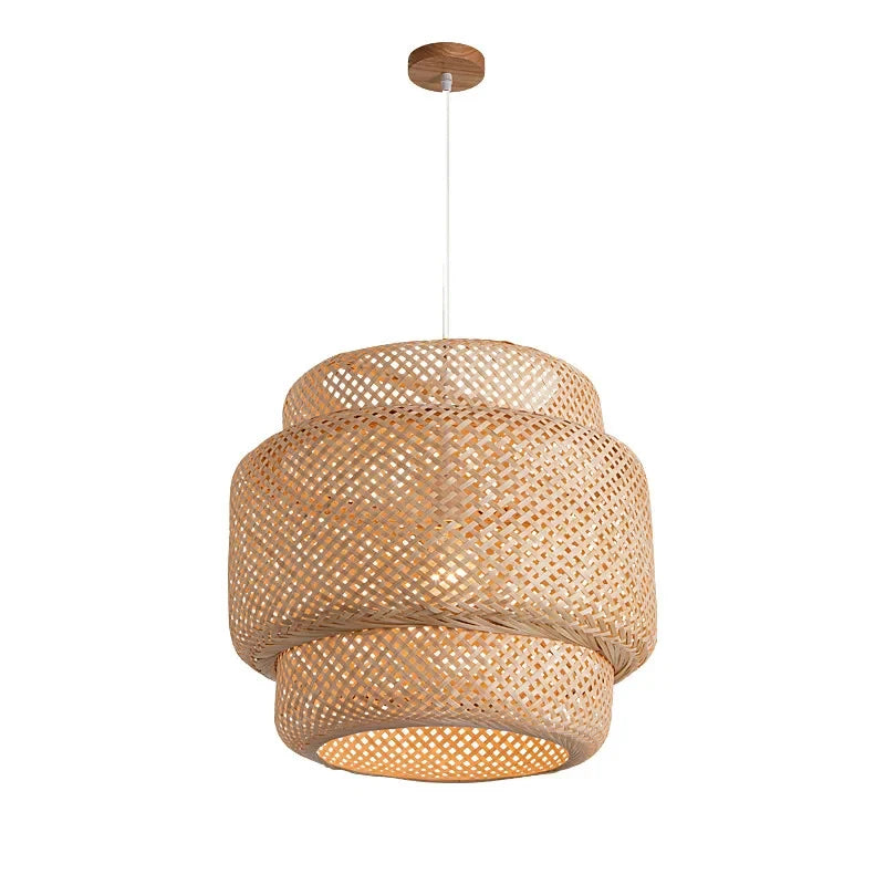 Bambusowy Żyrandol 30cm | Ręcznie Tkany | 1.5kg | Idealny Do Salonów I Sypialni 2