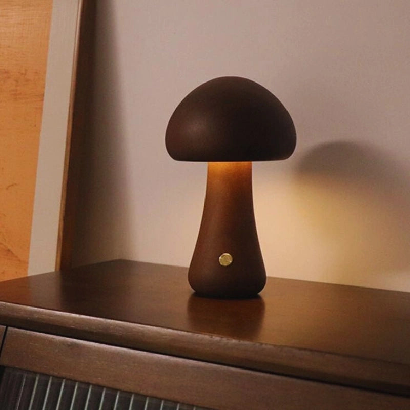 Drewniana Lampa Stołowa Bezprzewodowa | Ładowanie USB, 0.5 kg 7