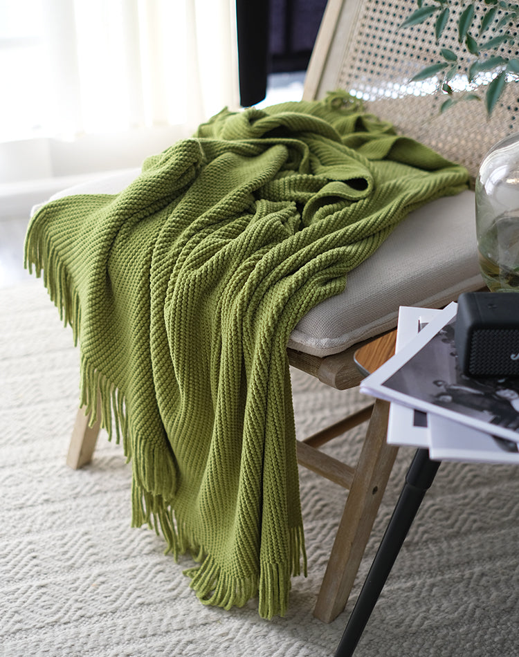 Dzianinowy koc szenilowy | Miękki i ciepły 1,5 kg 6