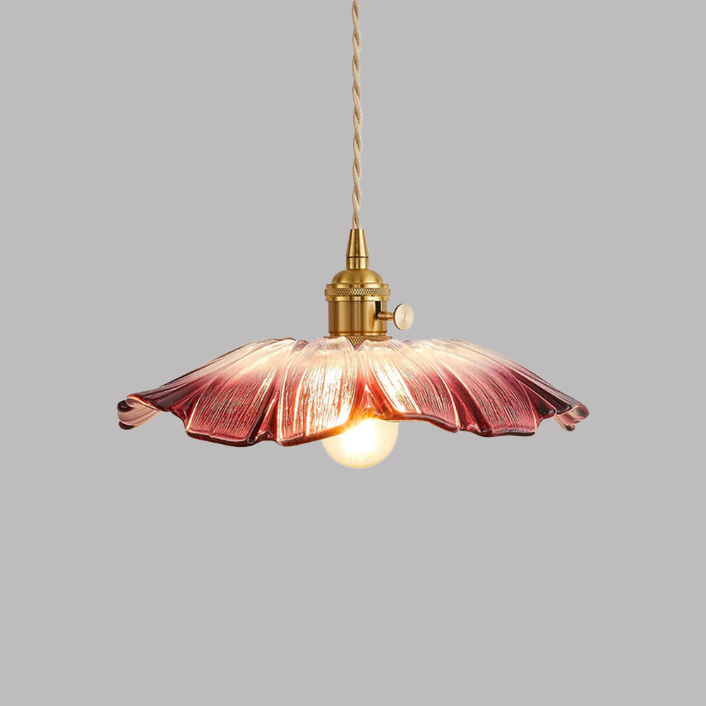 Elegancki Żyrandol Retro Do Jadalni, Szklana Lampa W Kwiatowy Wzór, Regulowana Wysokość 150 cm, Idealny Do Salonu I Pokoju 0