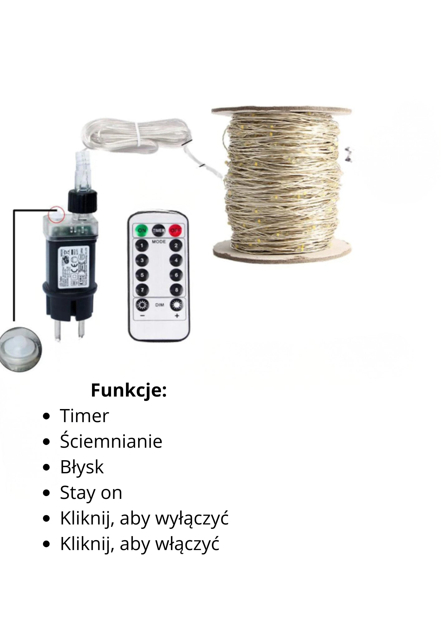 LED Lichterkette 50M | Warmweißes Licht, 500 LEDs