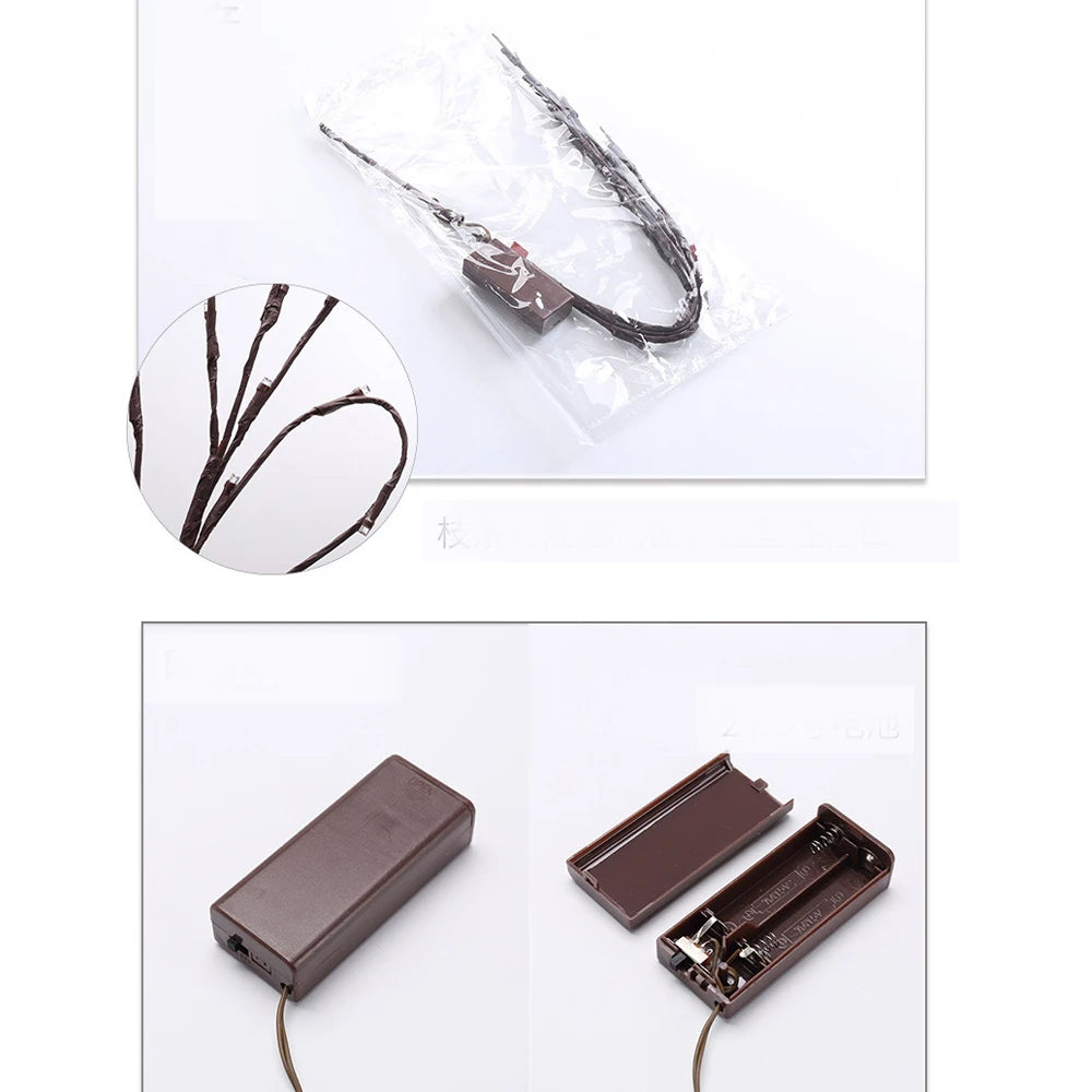 Gałąź wierzby świecącej | Wodoodporna i energooszczędna 0,7 kg 5