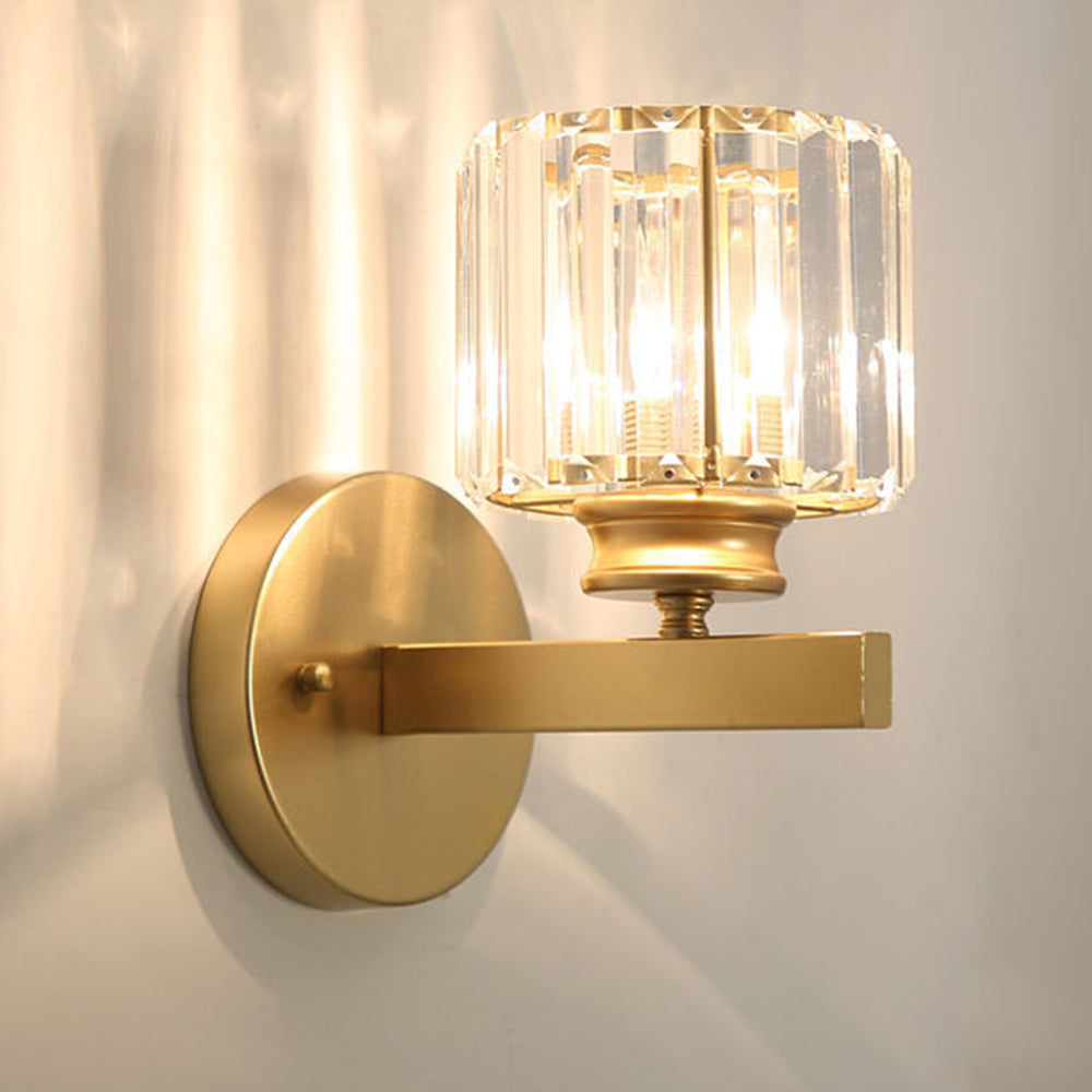 Kryształowa Lampa Ścienna z Żelaza | Elegancki Kinkiet do Przedpokoju i Sypialni 10