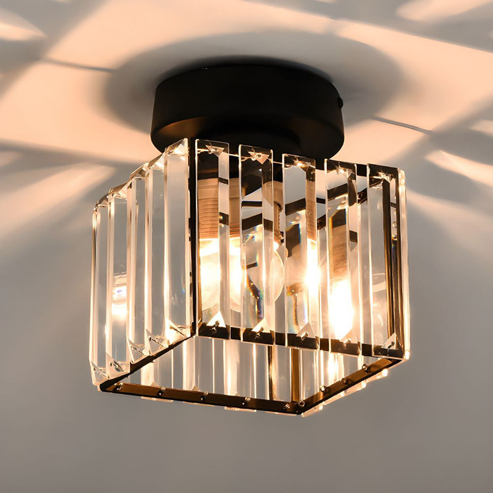 Kryształowa Lampa Sufitowa z Mosiężną Oprawą do Salonów – Elegancka Lampy Sufitowe Wiszące do Nowoczesnych Wnętrz 3