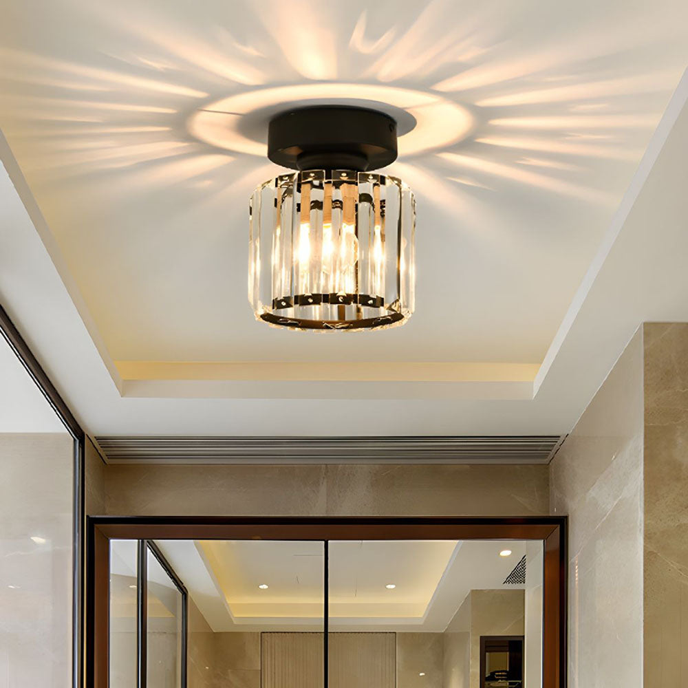 Kryształowa Lampa Sufitowa z Mosiężną Oprawą do Salonów – Elegancka Lampy Sufitowe Wiszące do Nowoczesnych Wnętrz 6