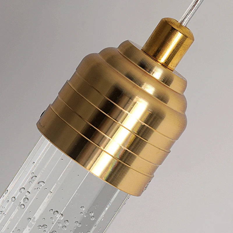 Kryształowa Lampa Wisząca | 12W, Złote Okucia, Do Salonu, 1,5 m 5