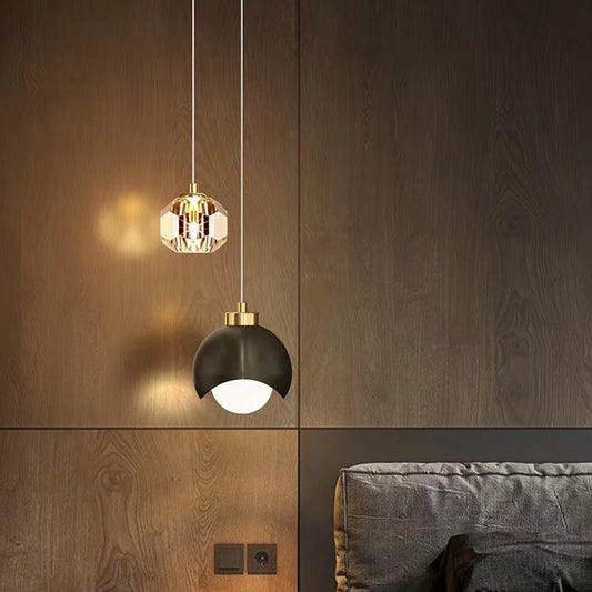 Kryształowa Lampa Wisząca | Nowoczesny Design 2,5 kg - Idealna do Salonu i Sypialni 0