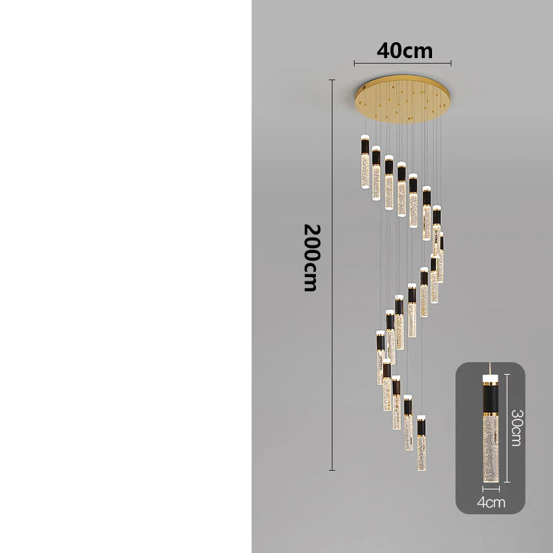 Kryształowy żyrandol | Regulowana wysokość 150-1200 cm 7