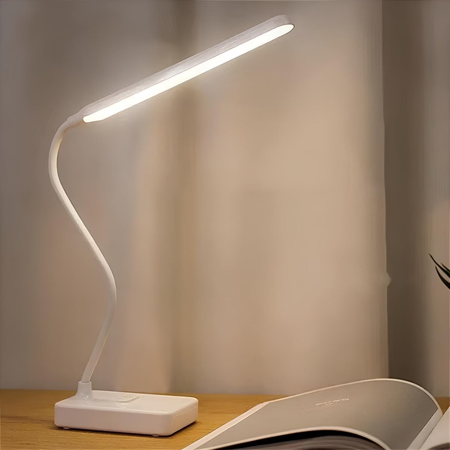 Lampa Biurkowa LED z Elastycznym Ramieniem | Regulowane Kolory, Ściemniacz, USB 5