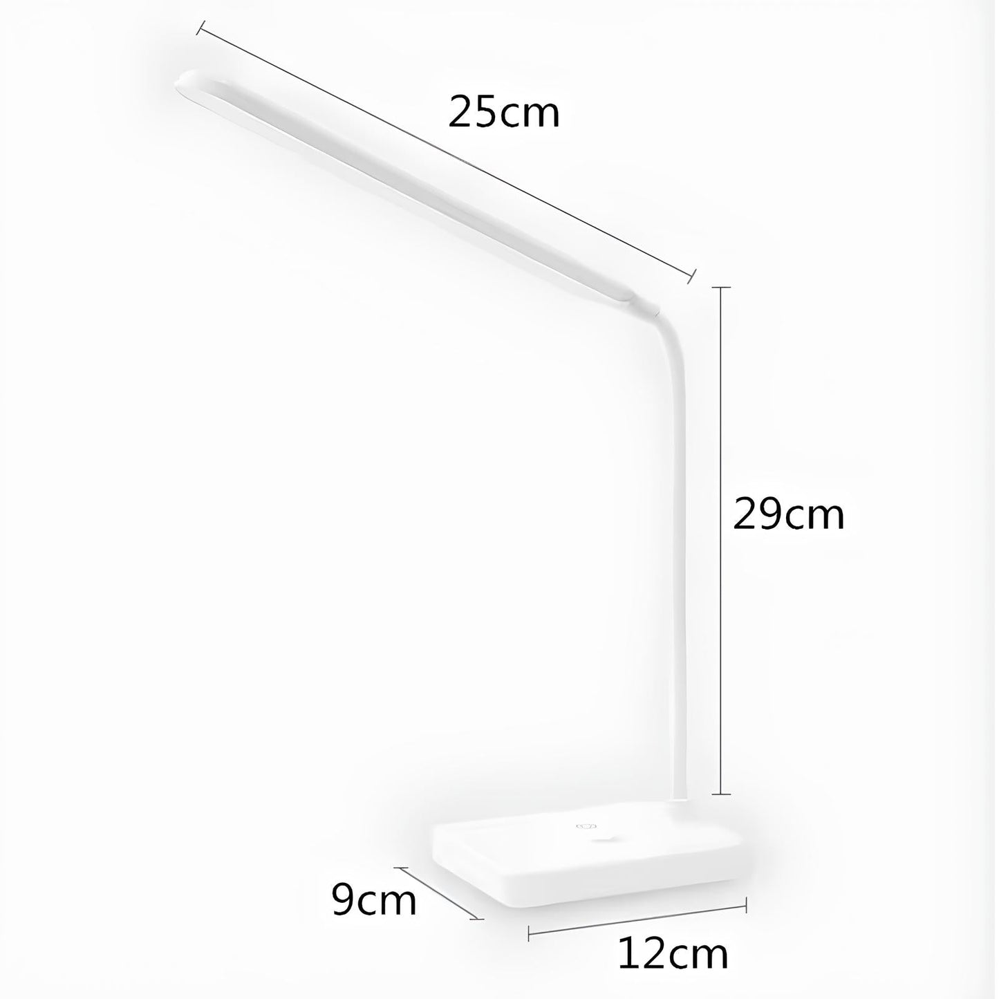 Lampa Biurkowa LED z Elastycznym Ramieniem | Regulowane Kolory, Ściemniacz, USB 6