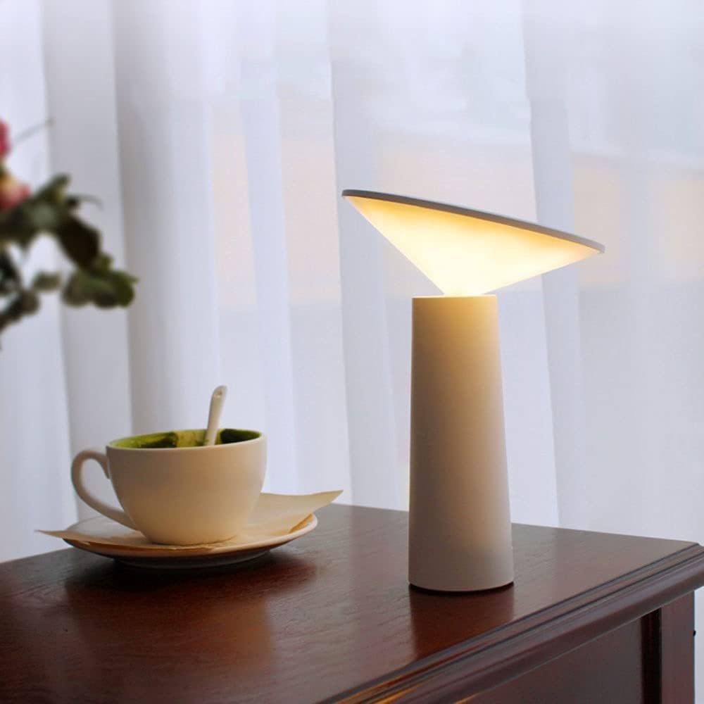 Lampa LED Przenośna z Regulacją Jasności | Minimalistyczna, Obrotowa Głowa 360° 1