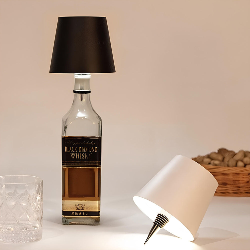 Lampa LED do Butelek z Regulowaną Jasnością i Kolorem | Akumulator USB, Stylowy Design 4