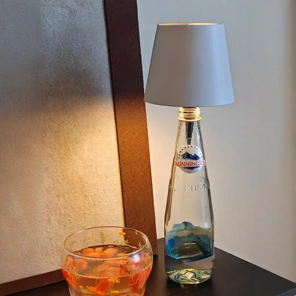 Lampa LED do Butelek z Regulowaną Jasnością i Kolorem | Akumulator USB, Stylowy Design 5