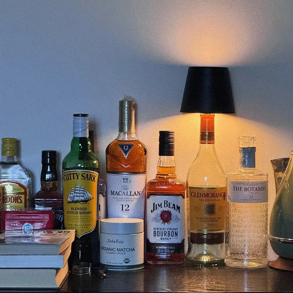 Lampa LED do Butelek z Regulowaną Jasnością i Kolorem | Akumulator USB, Stylowy Design 8