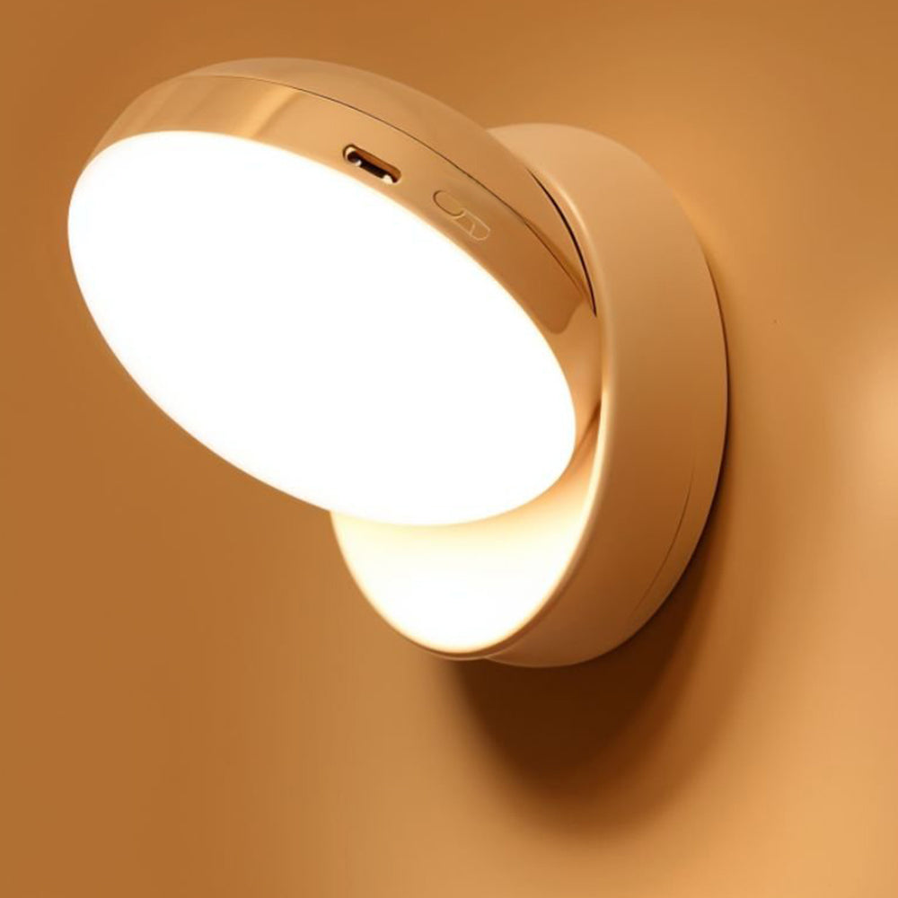 Lampa LED z Czujnikiem Ruchu, Energooszczędna Lampa Ścienna z Obrotową Głowicą 360° 4