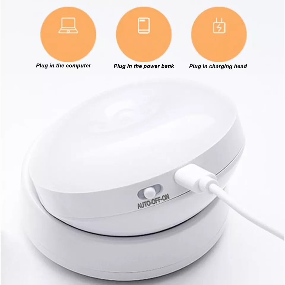 Lampa LED z Czujnikiem Ruchu, Energooszczędna Lampa Ścienna z Obrotową Głowicą 360° 7