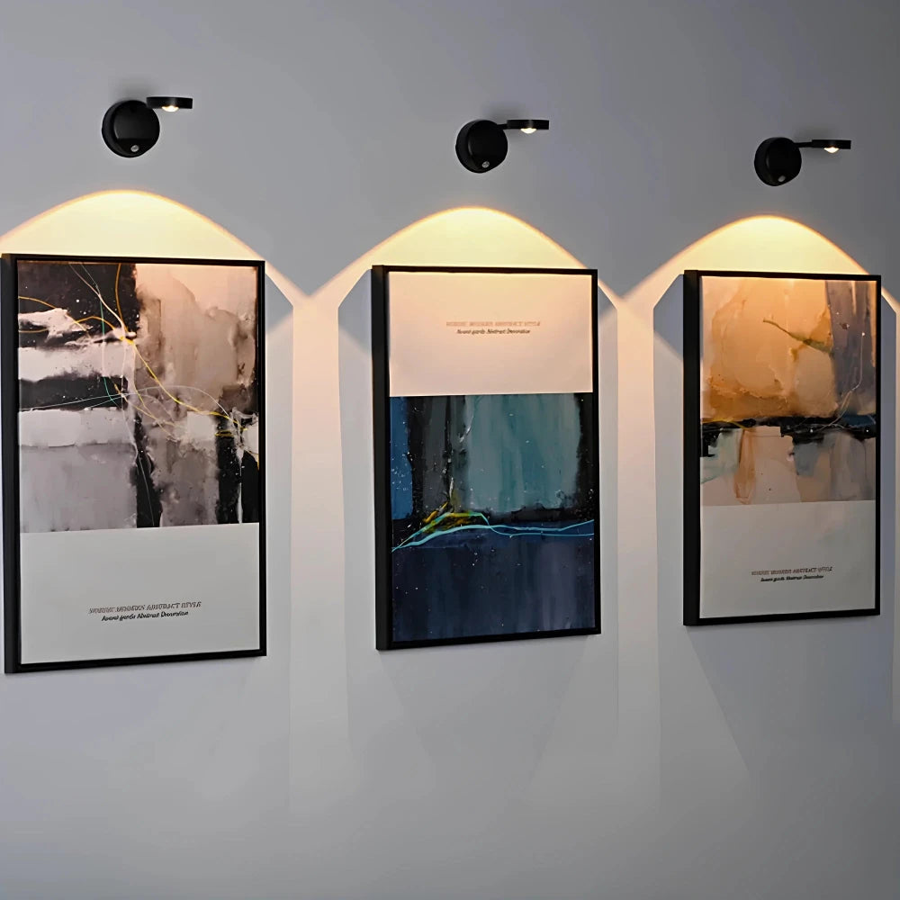 Lampa LED z Czujnikiem Ruchu | 360° Rotacja, Trzy Kolory, Bezprzewodowa Instalacja 4