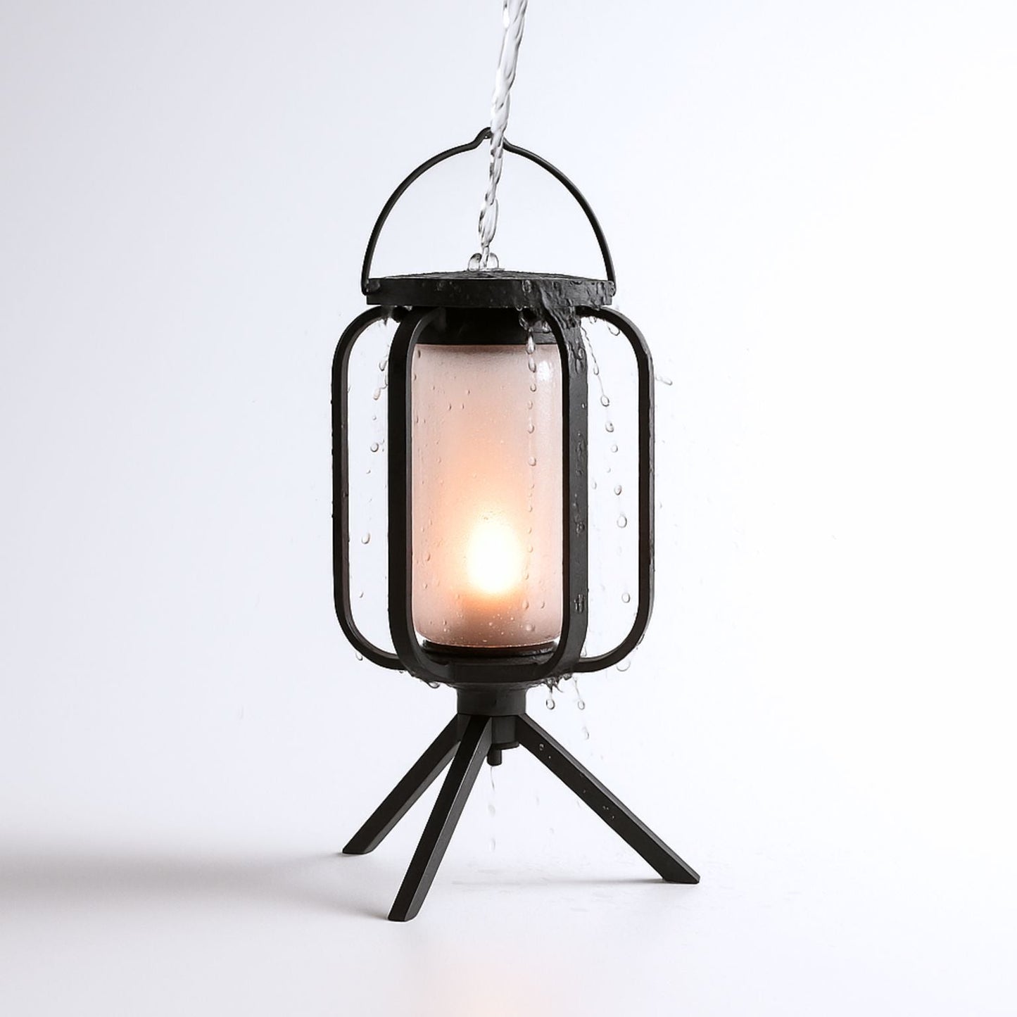 Lampa Ogrodowa Solarna Bezpłomieniowa, Wodoodporne Oświetlenie Zewnętrzne do Ogrodu i Tarasu, Czarna, Ekologiczne Zasilanie Słoneczne 6