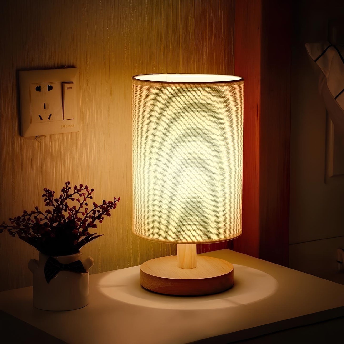 Lampa Organiczna z Drewna | Dimmable, Minimalistyczny Design, Zdalne Sterowanie 3