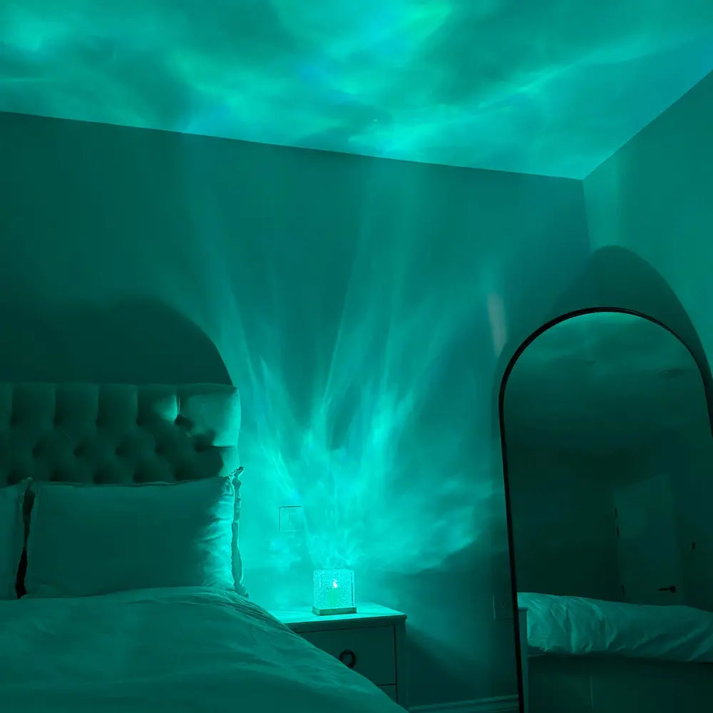 Lampa Ozdobna Aurora z Drewnianą Bazą | 16 Kolorów, Elegancki Design do Wnętrz 1