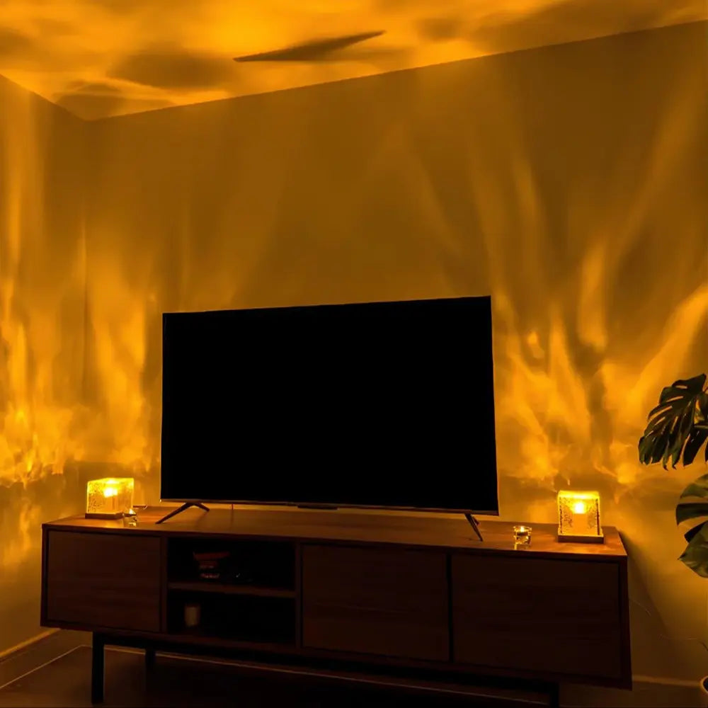 Lampa Ozdobna Aurora z Drewnianą Bazą | 16 Kolorów, Elegancki Design do Wnętrz 4