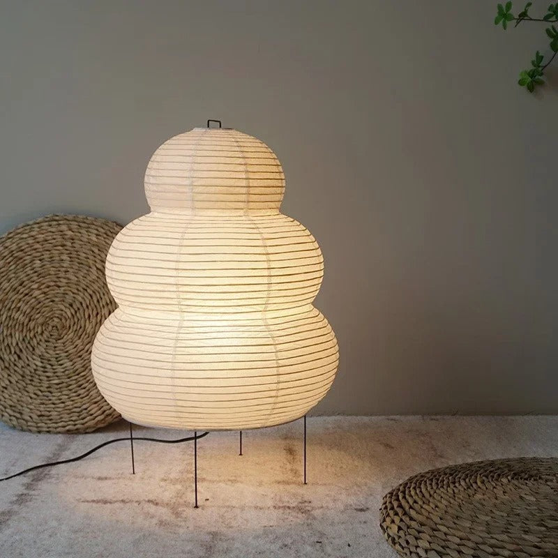 Lampa Podłogowa Hikari Washi z Papieru Ryżowego – Sferyczna, Ciepłe Światło, E27, 40 cm x 60 cm 4