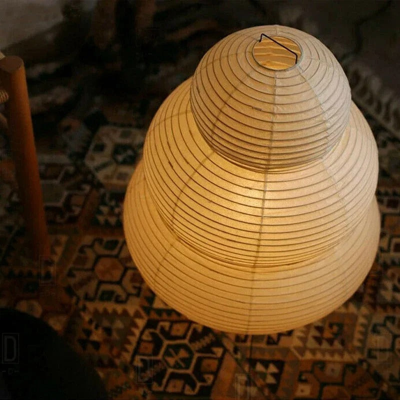 Lampa Podłogowa Hikari Washi z Papieru Ryżowego – Sferyczna, Ciepłe Światło, E27, 40 cm x 60 cm 6