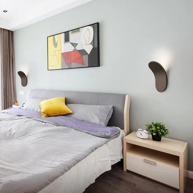 Lampa Ścienna Nordycka z Żelaza – Nowoczesny Kinkiet Ścienny LED do Kuchni, Sypialni i Salonu 2