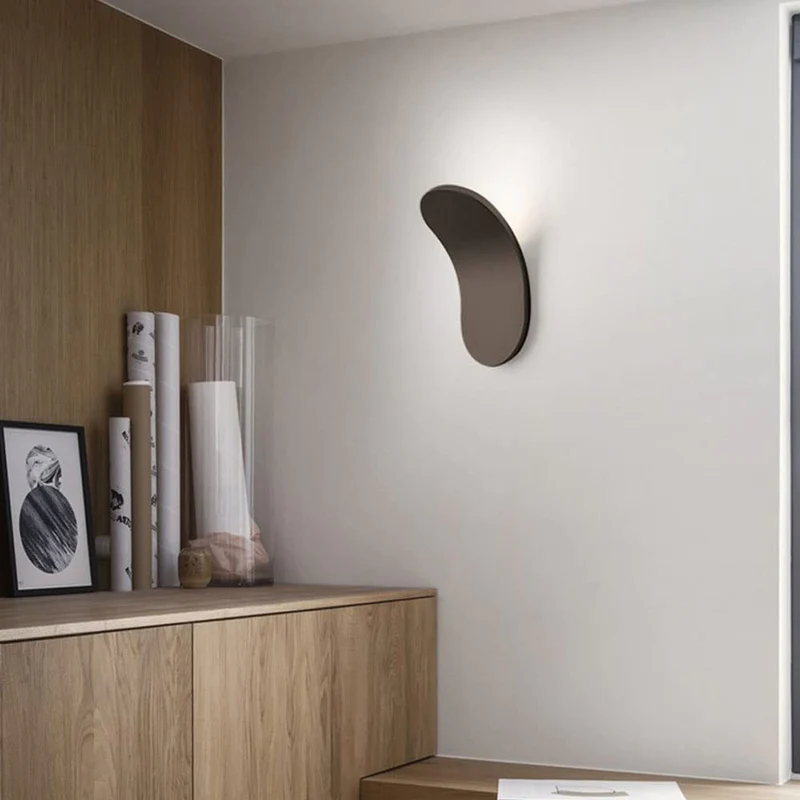 Lampa Ścienna Nordycka z Żelaza – Nowoczesny Kinkiet Ścienny LED do Kuchni, Sypialni i Salonu 4