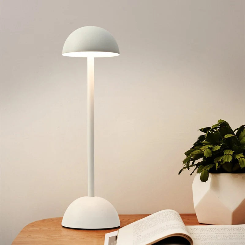 Lampa Stołowa Bezprzewodowa w Stylu Nordyckim | Minimalistyczny Design, Ładowana przez USB-C 0