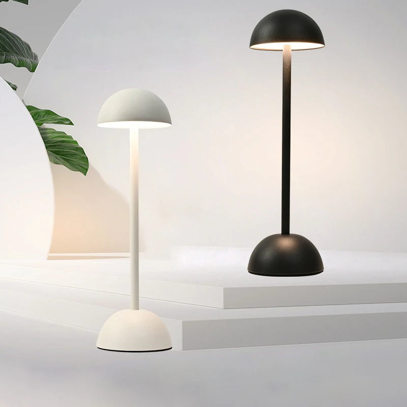 Lampa Stołowa Bezprzewodowa w Stylu Nordyckim | Minimalistyczny Design, Ładowana przez USB-C 1