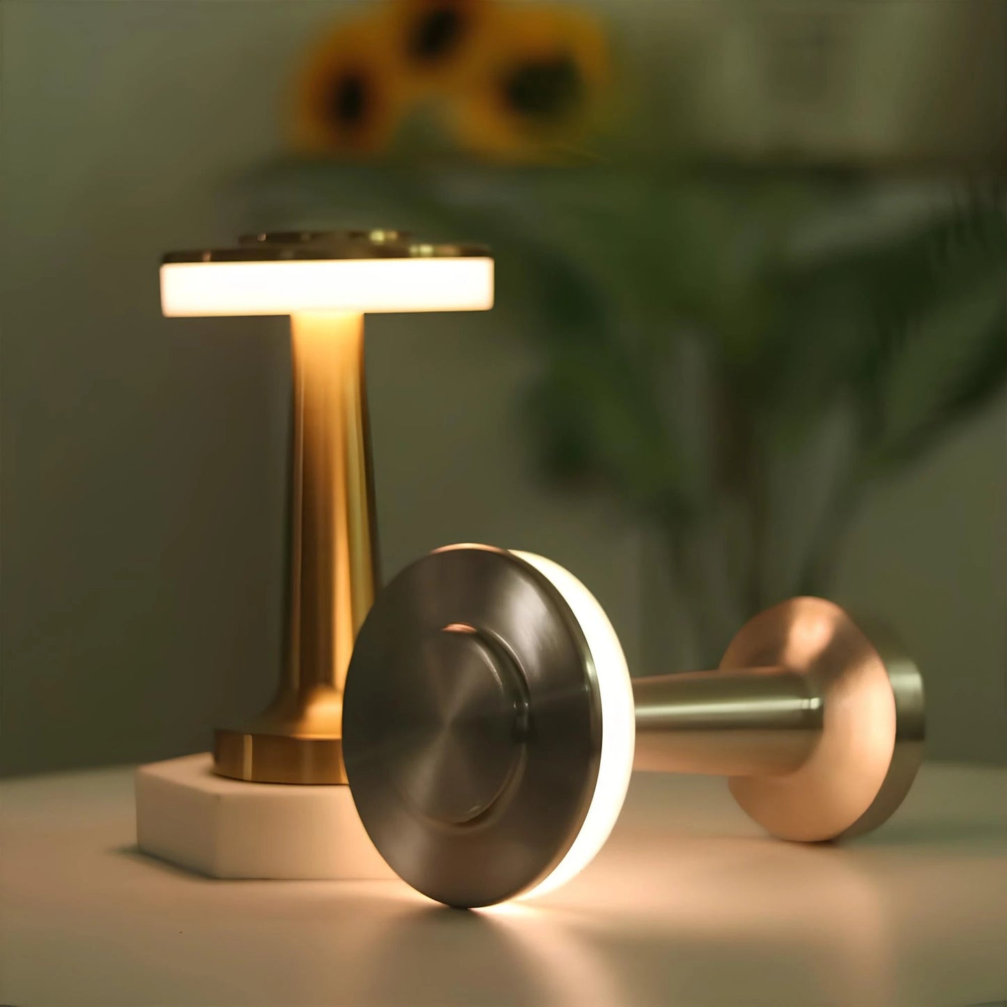 Lampa Stołowa Bezprzewodowa w Stylu Retro | Czarna, Regulowane Oświetlenie z Żelaza 8