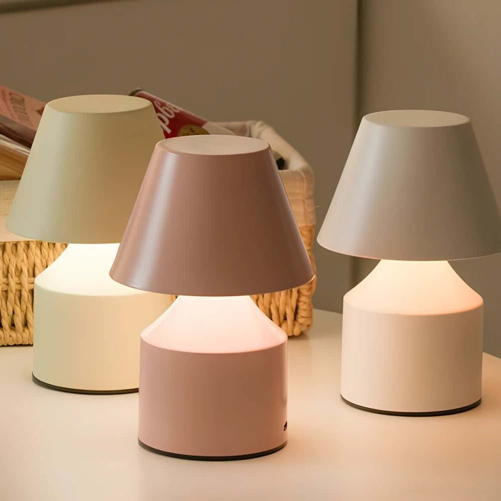 Lampa Stołowa Bezprzewodowa z Regulacją Jasności | Nowoczesny Design, Czarna Lampka Nocna 7