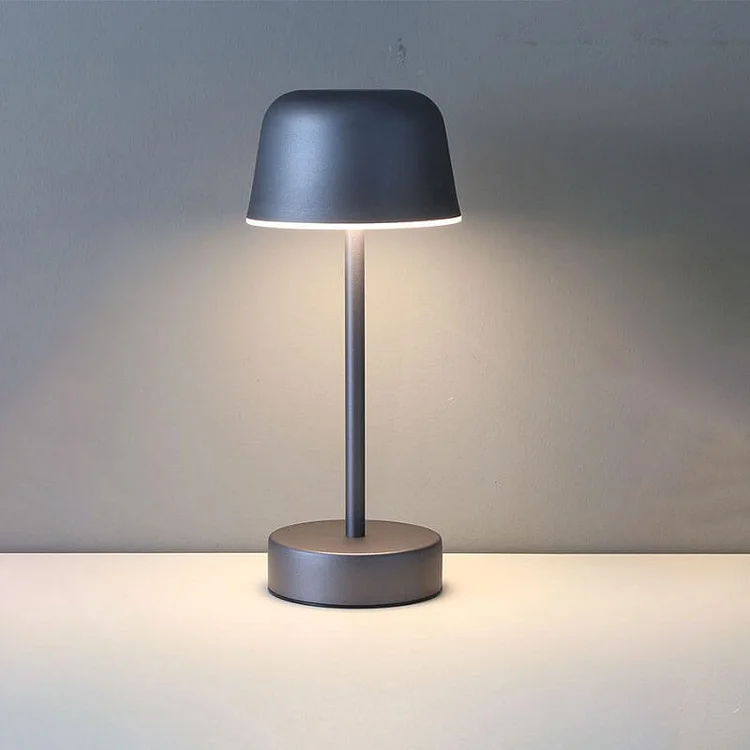 Lampa Stołowa Bezprzewodowa z Regulowanym Światłem | Elegancka Metalowa, Kompaktowa Lampka Nocna do Salonów 10