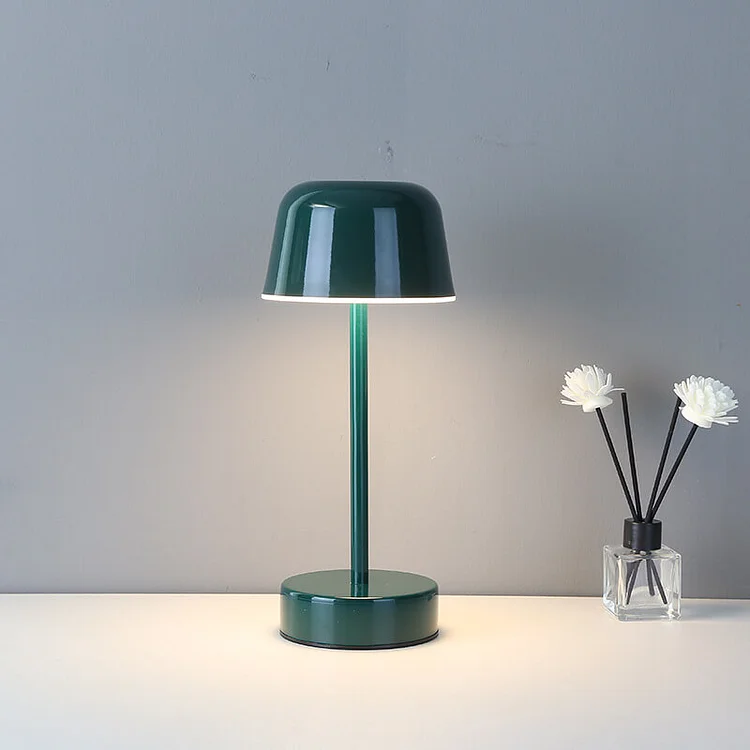 Lampa Stołowa Bezprzewodowa z Regulowanym Światłem | Elegancka Metalowa, Kompaktowa Lampka Nocna do Salonów 5