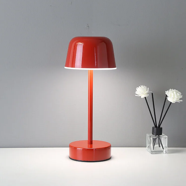 Lampa Stołowa Bezprzewodowa z Regulowanym Światłem | Elegancka Metalowa, Kompaktowa Lampka Nocna do Salonów 6