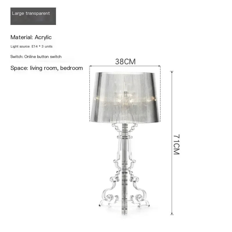 Lampa Stołowa Ghost | Przezroczysta, Nowoczesna, 1,5 kg 6
