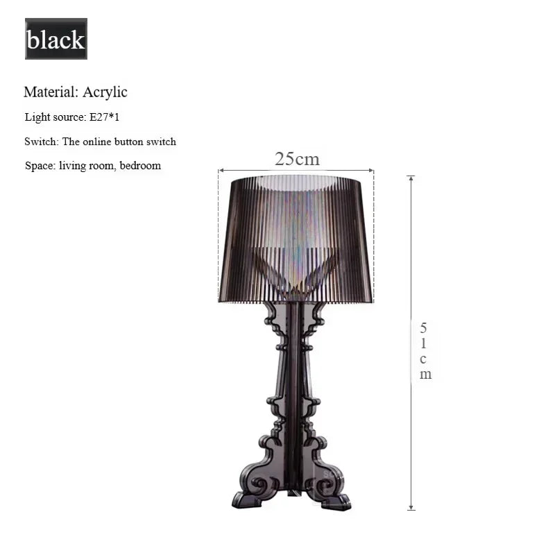 Lampa Stołowa Ghost | Przezroczysta, Nowoczesna, 1,5 kg 9