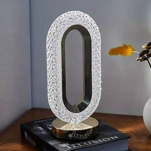 Lampa Stołowa Kryształowa z Regulowanym Oświetleniem | 3 Tryby Światła, Ładowanie USB-C 7