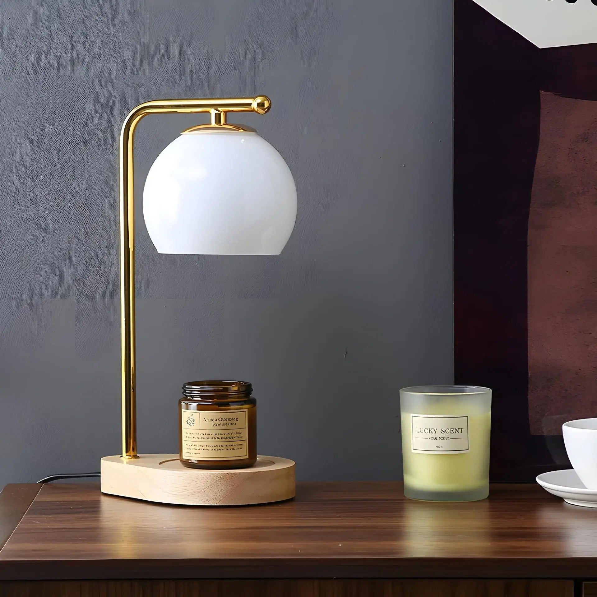 Lampa Stołowa Tamara z Efektem Świecy – Ciepłe Światło, Elegancki Design do Salonu, 16x16x35 cm 0
