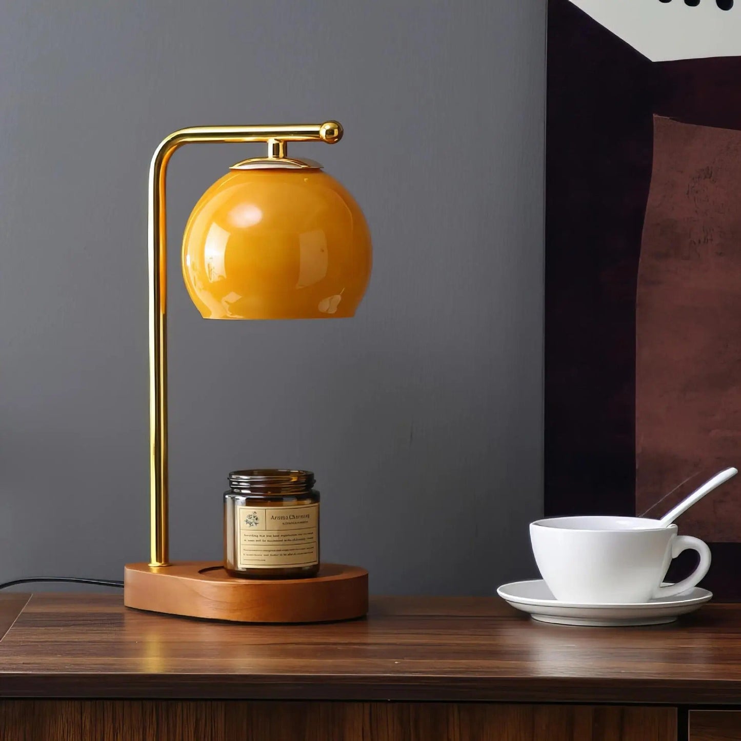 Lampa Stołowa Tamara z Efektem Świecy – Ciepłe Światło, Elegancki Design do Salonu, 16x16x35 cm 1
