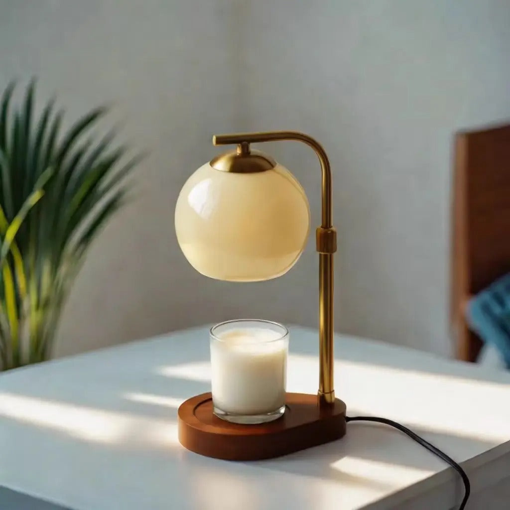 Lampa Stołowa Tamara z Efektem Świecy – Ciepłe Światło, Elegancki Design do Salonu, 16x16x35 cm 3