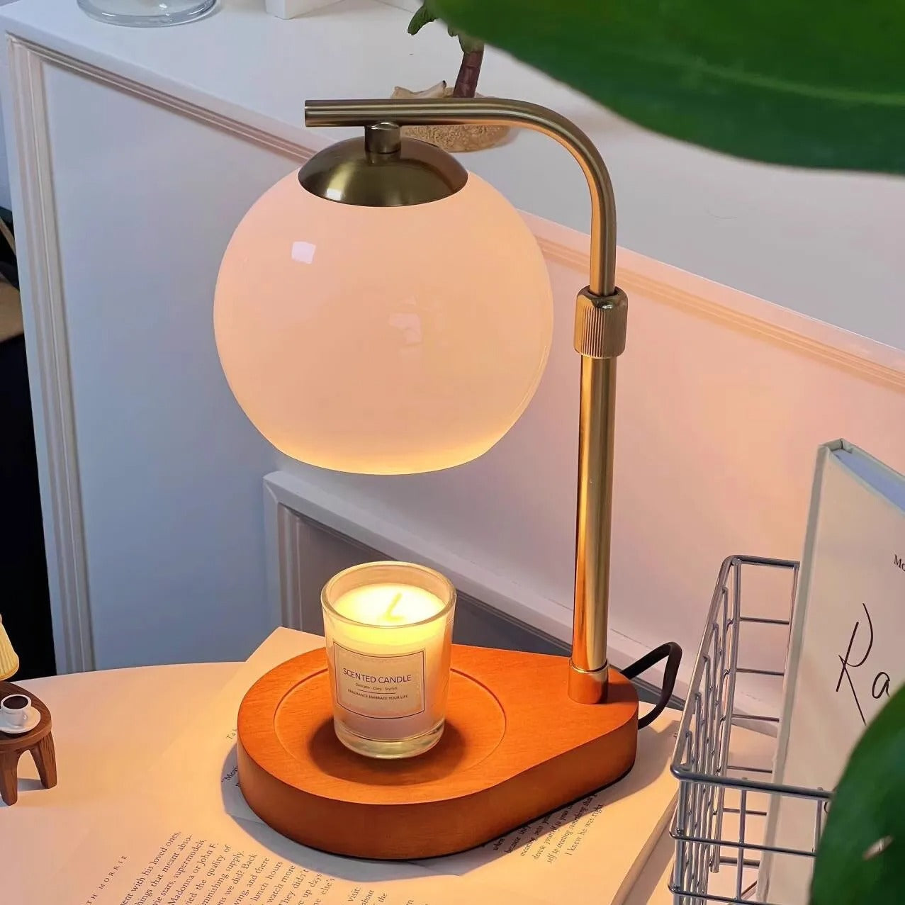 Lampa Stołowa Tamara z Efektem Świecy – Ciepłe Światło, Elegancki Design do Salonu, 16x16x35 cm 6