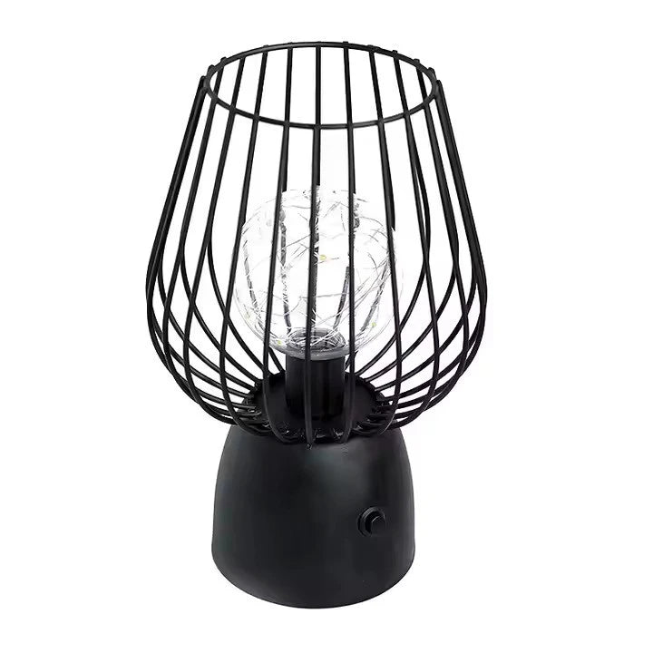 Lampa Stołowa Żelazna na Baterie | Elegancki Design z Ciepłym Białym Światłem do Salonów 6