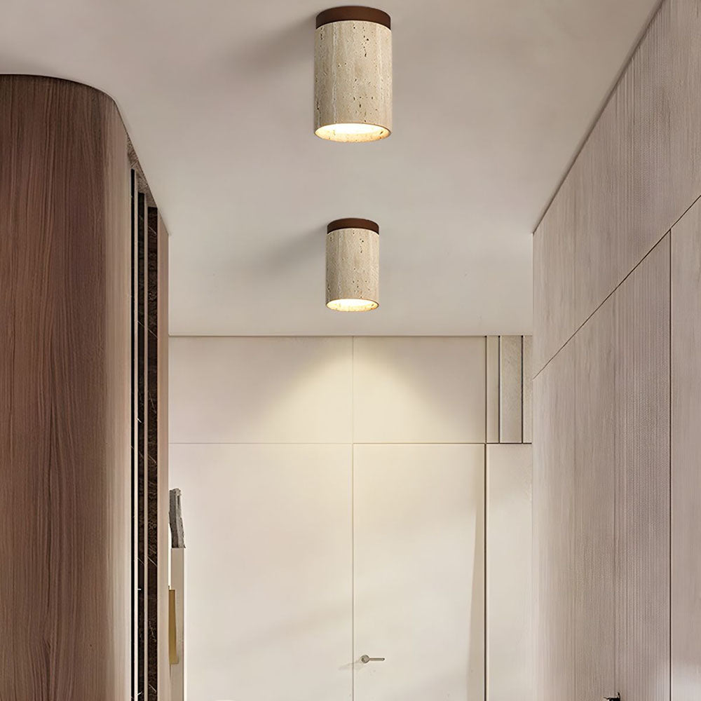 Lampa Sufitowa Cylindryczna z Drewna | Nowoczesny Design, Idealna do Salonów i Sypialni 11